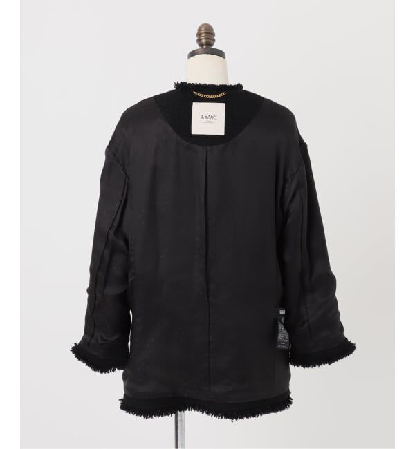 journal standard L'essage「《追加2》GIOLICAツイードBIGジャケット」|ノーカラージャケット|