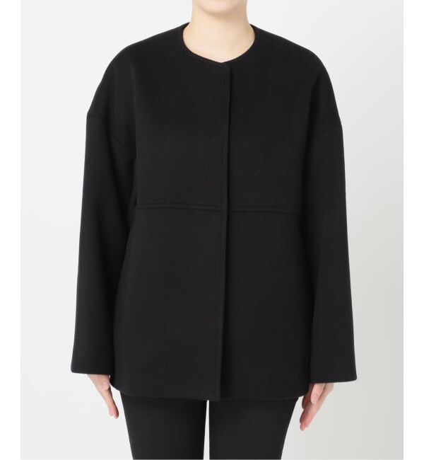 JOURNAL STANDARD「《追加4》スーパー140ビーバーノーカラーショートコート」|ノーカラーコート|