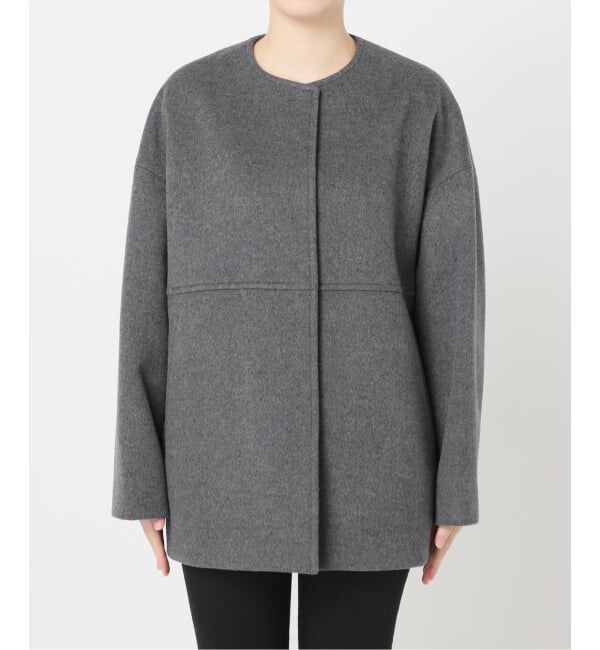 JOURNAL STANDARD「《追加4》スーパー140ビーバーノーカラーショートコート」|ノーカラーコート|