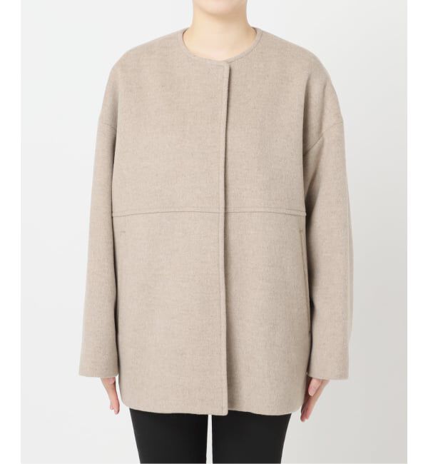 JOURNAL STANDARD「《追加4》スーパー140ビーバーノーカラーショートコート」|ノーカラーコート|