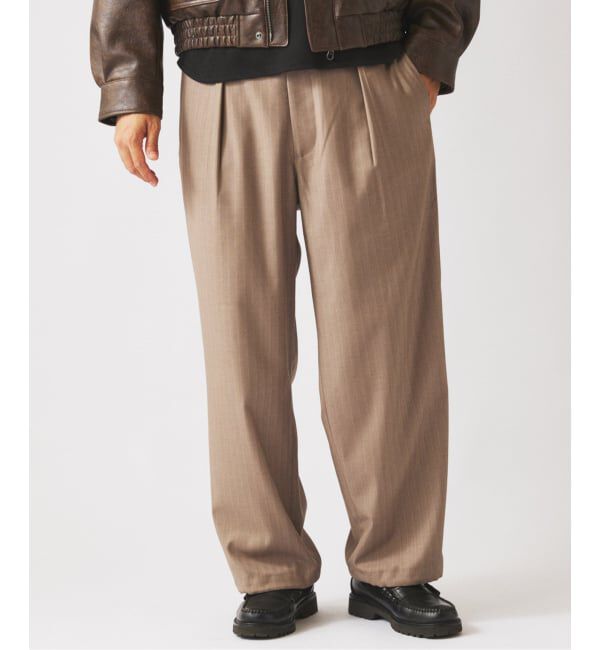 JOURNAL STANDARD relume「ドビーストライプ オーバーパンツ」|スラックス|