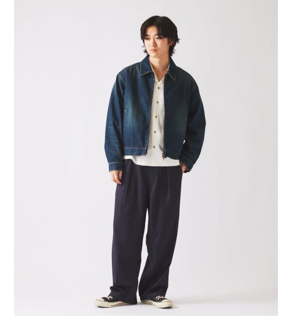 JOURNAL STANDARD relume「ドビーストライプ オーバーパンツ」|スラックス|