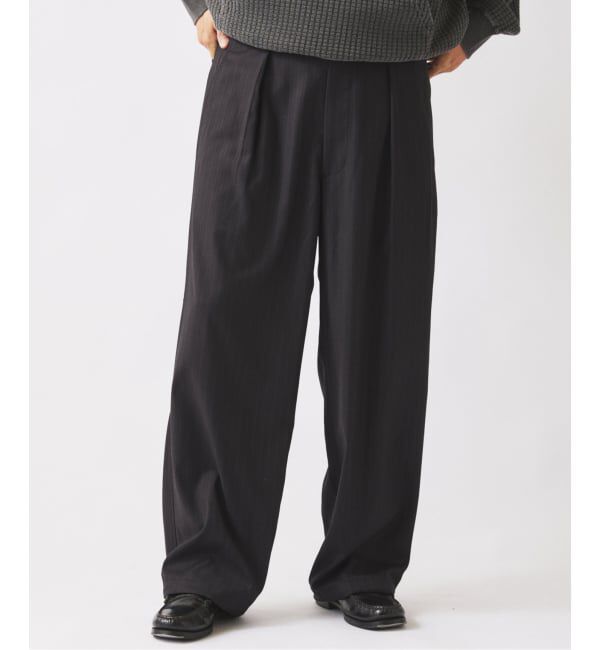 JOURNAL STANDARD relume「ドビーストライプ オーバーパンツ」|スラックス|