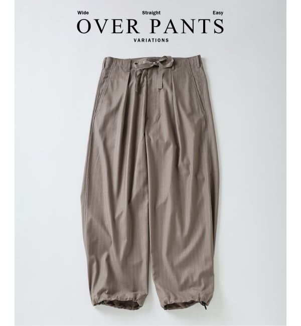 JOURNAL STANDARD relume「ドビーストライプ オーバーパンツ」|スラックス|ブラウン D