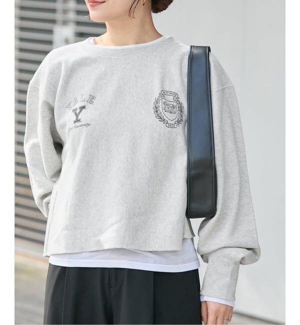 JOURNAL STANDARD「JS カレッジ クロップドスウェット」|スウェット・ジャージ|グレーA