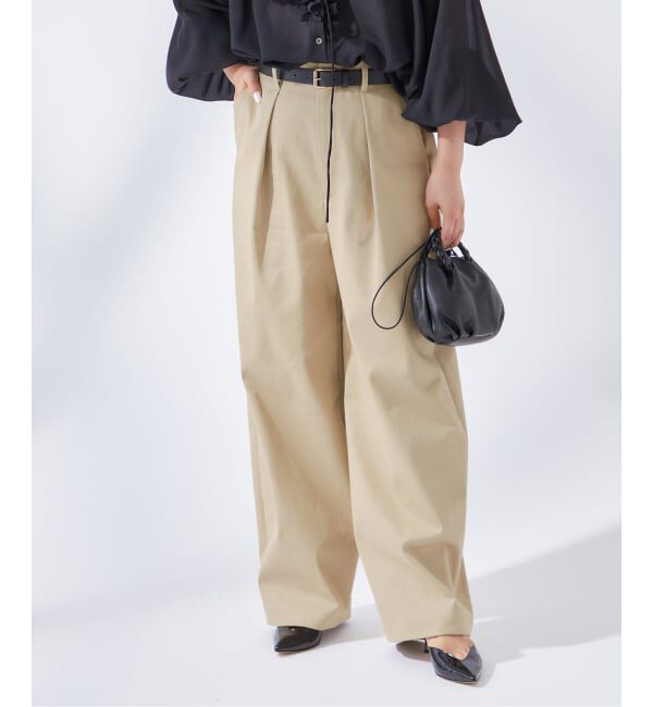 journal standard L'essage「《追加4》【金子綾さん着用】CP タックチノパンツ」|チノ|