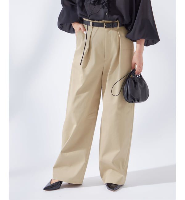 journal standard L'essage「《追加4》【金子綾さん着用】CP タックチノパンツ」|チノ|