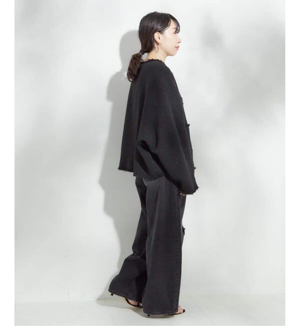 journal standard L'essage「《追加5》【金子綾さん着用】GIOLICATWEED ドルマンジャケット」|ノーカラージャケット|