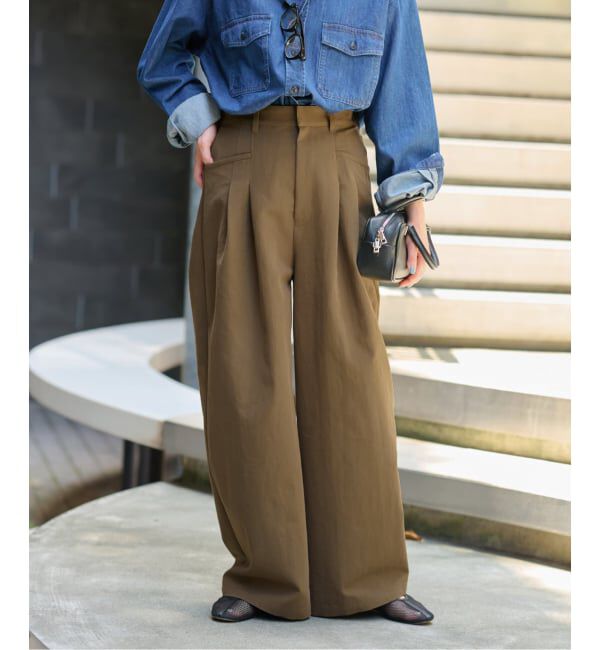 JOURNAL STANDARD relume「《追加3》2タックワイドパンツ」|チノ|