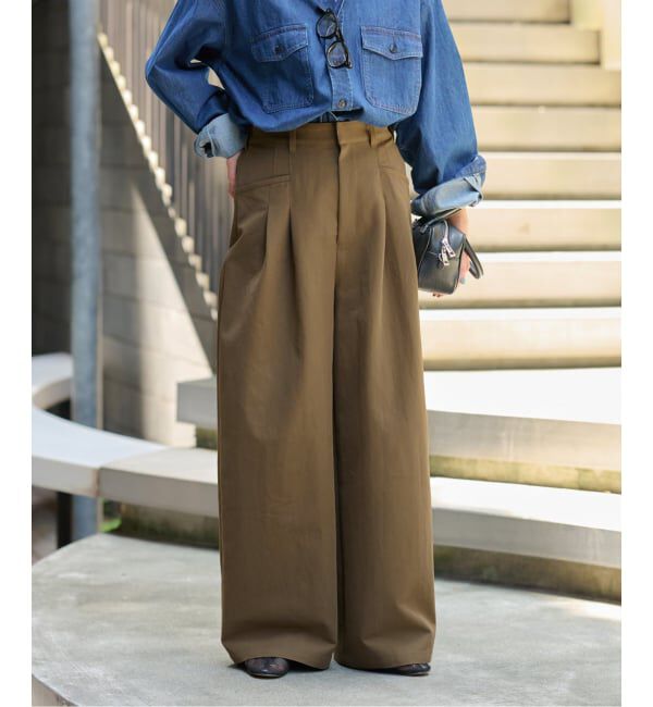 JOURNAL STANDARD relume「《追加3》2タックワイドパンツ」|チノ|