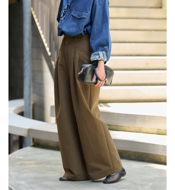 JOURNAL STANDARD relume「《追加3》2タックワイドパンツ」|チノ|