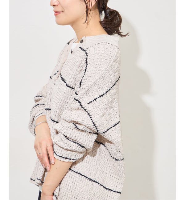 JOURNAL STANDARD「ペーパーヤーンMIXポロカラープルオーバー」|ニット・セーター|