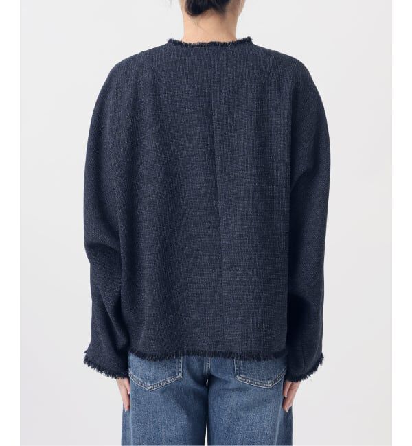 journal standard L'essage「カラミTWEEDドルマンジャケット」|ノーカラージャケット|