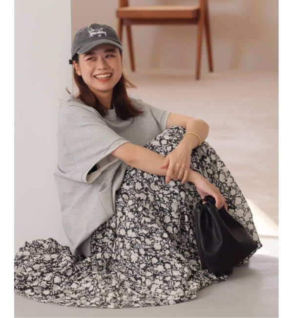 JOURNAL STANDARD relume「《WEB限定追加 / 新色》コットンボイルクリンクルティアードスカート（柄）」|スカート|