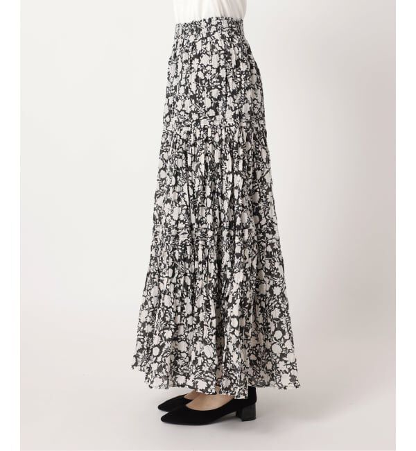 JOURNAL STANDARD relume「《WEB限定追加 / 新色》コットンボイルクリンクルティアードスカート（柄）」|スカート|