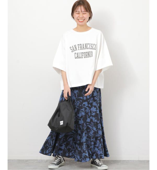 JOURNAL STANDARD relume「バイカラーリーフプリントスカート」|スカート|