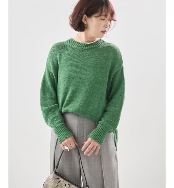 journal standard L'essage「【金子綾さん着用】コットンTAPEワイドプルオーバー」|ニット・セーター|