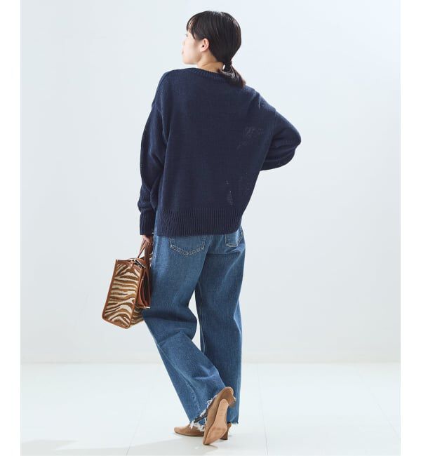 journal standard L'essage「【金子綾さん着用】コットンTAPEワイドプルオーバー」|ニット・セーター|