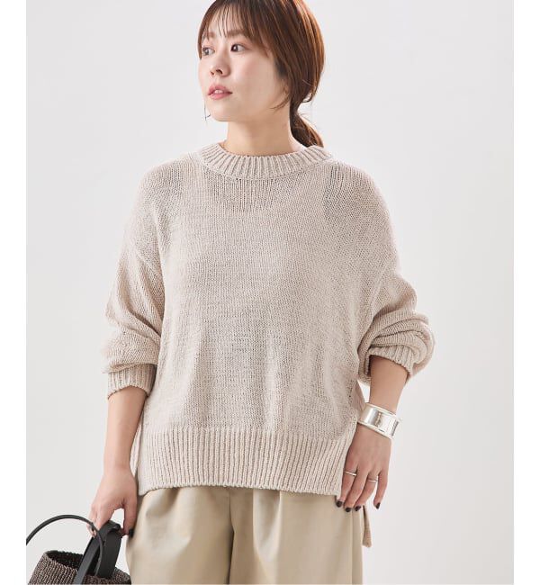 journal standard L'essage「【金子綾さん着用】コットンTAPEワイドプルオーバー」|ニット・セーター|