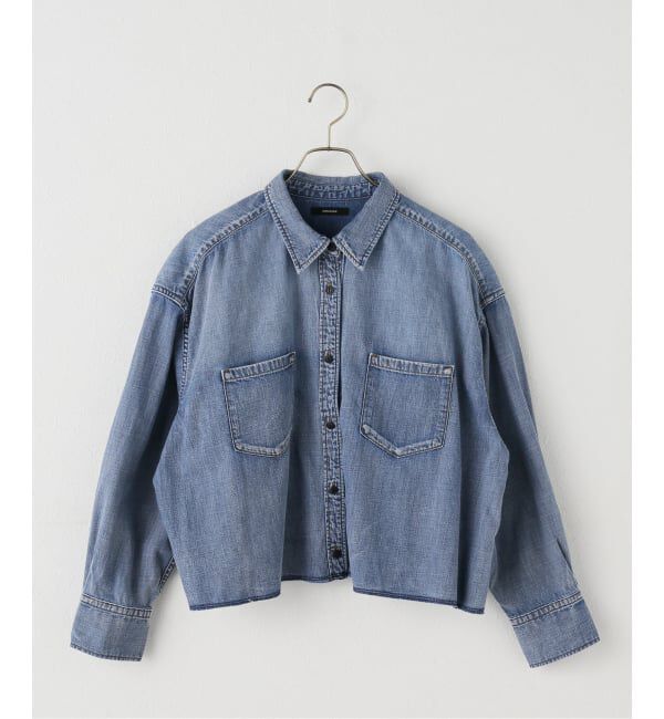 JOURNAL STANDARD「《追加》ライトオンスデニムクロップドシャツ」|シャツ・ブラウス|
