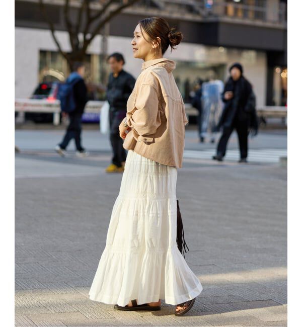 JOURNAL STANDARD「《追加》ライトオンスデニムクロップドシャツ」|シャツ・ブラウス|