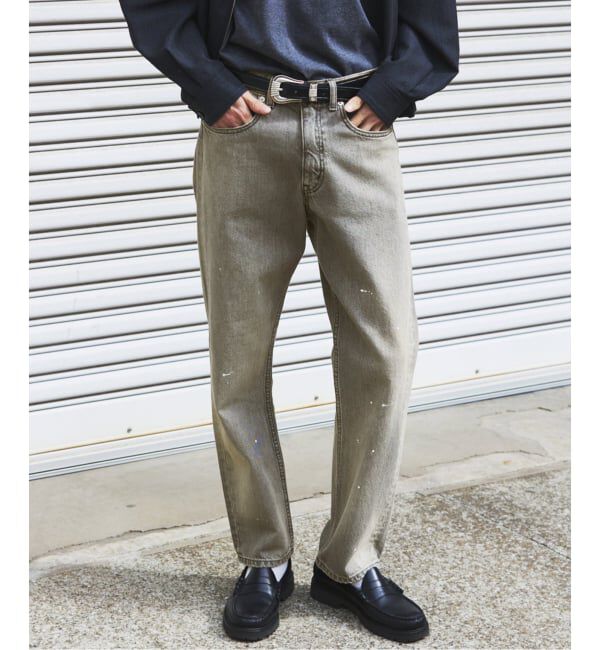 JOURNAL STANDARD「セミタイトストレート デニム パンツ LOT200-0658」|デニム|グレーB