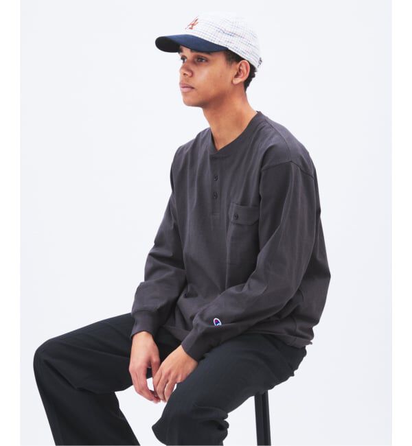JOURNAL STANDARD「CHAMPION / チャンピオン for JS 長袖 ヘンリーネック」|Tシャツ・カットソー|