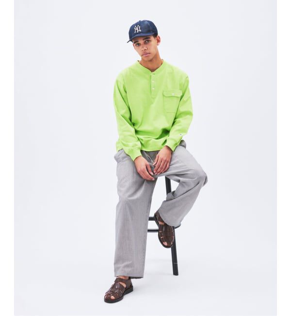 JOURNAL STANDARD「CHAMPION / チャンピオン for JS 長袖 ヘンリーネック」|Tシャツ・カットソー|