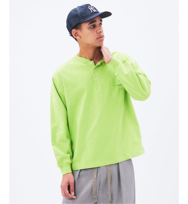 JOURNAL STANDARD「CHAMPION / チャンピオン for JS 長袖 ヘンリーネック」|Tシャツ・カットソー|