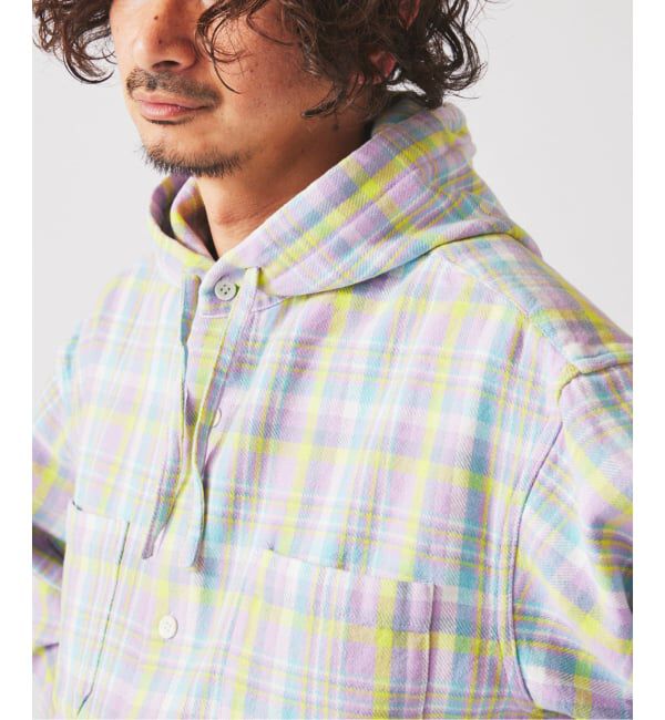 JOURNAL STANDARD relume「カラー アメリカンチェック フーディシャツ」|シャツ・ブラウス|