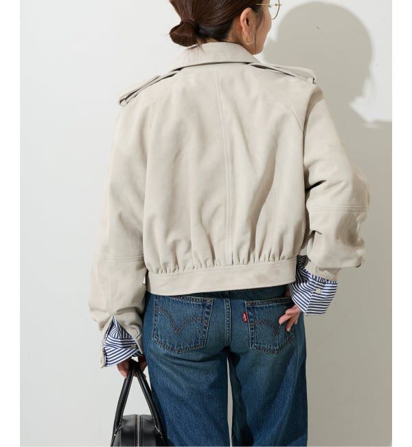 JOURNAL STANDARD「別注【Ayumi.Hamamoto&times;JOURNALSTANDARD】A/H Goat Suede Flight BZ」|ライダースジャケット|