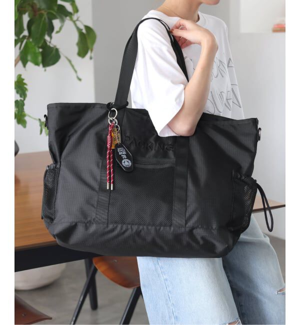 JOURNAL STANDARD relume「《WEB限定追加予約3》別注【PACKING/パッキング】トートバッグ」|トートバッグ|ブラック