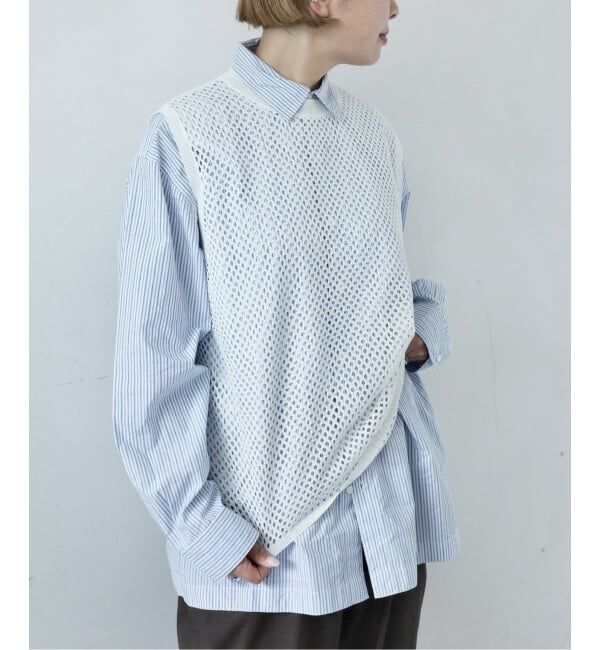 journal standard luxe「メッシュアミ ベスト」|ベスト・ジレ|ホワイト