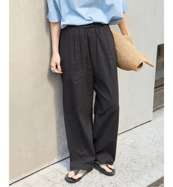 JOURNAL STANDARD「《追加》ウォッシャブルコットンリネンIVISストレートパンツ」|その他|