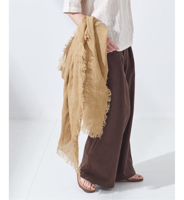 journal standard L'essage「《追加》【ASAUCE MELER】フランダースサンリネンガーゼSTLiii：ストール」|ストール|