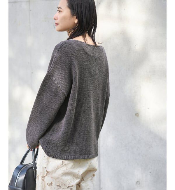 JOURNAL STANDARD「《追加2》テープヤーンDROPプルオーバー」|ニット・セーター|ブラック A