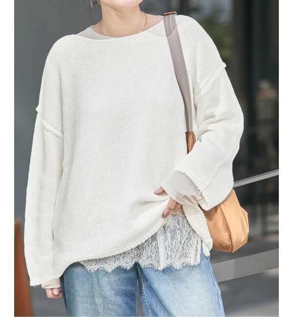 JOURNAL STANDARD「《追加2》テープヤーンDROPプルオーバー」|ニット・セーター|