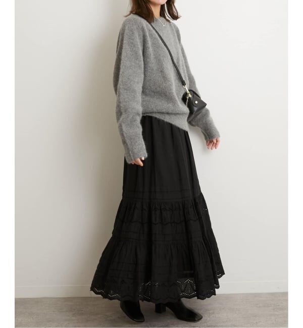 JOURNAL STANDARD relume「《WEB限定追加予約2》コットンボイルタック刺繍ロングスカート」|スカート|