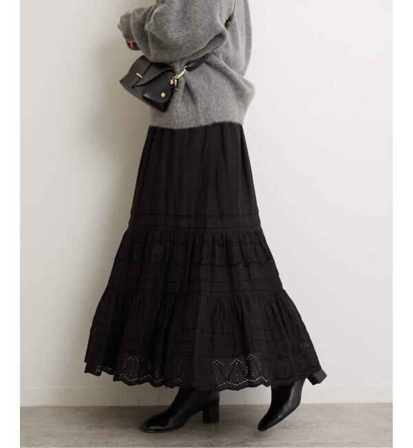 JOURNAL STANDARD relume「《WEB限定追加予約2》コットンボイルタック刺繍ロングスカート」|スカート|