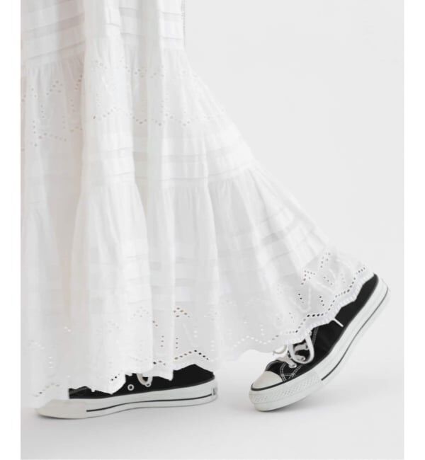 JOURNAL STANDARD relume「《WEB限定追加予約2》コットンボイルタック刺繍ロングスカート」|スカート|