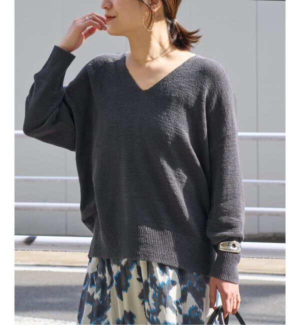 JOURNAL STANDARD「テープヤーンニュアンスVプルオーバー」|ニット・セーター|
