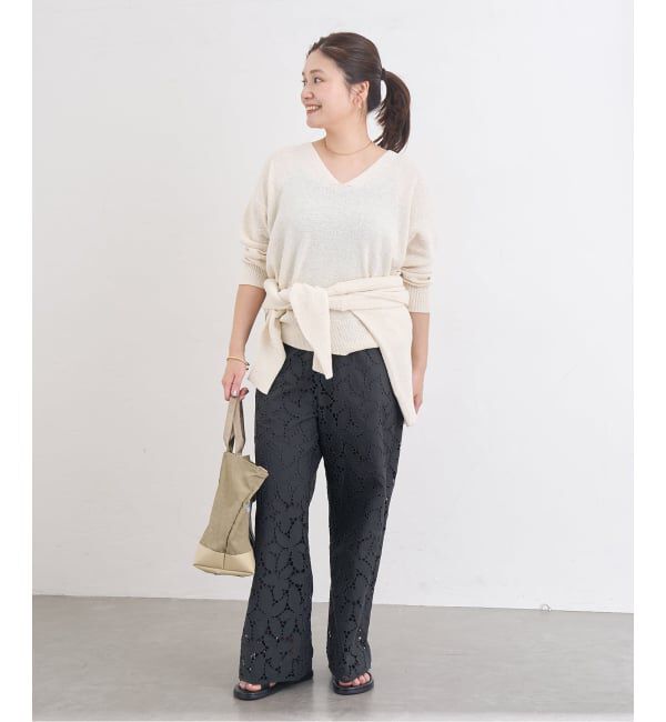 JOURNAL STANDARD「テープヤーンニュアンスVプルオーバー」|ニット・セーター|