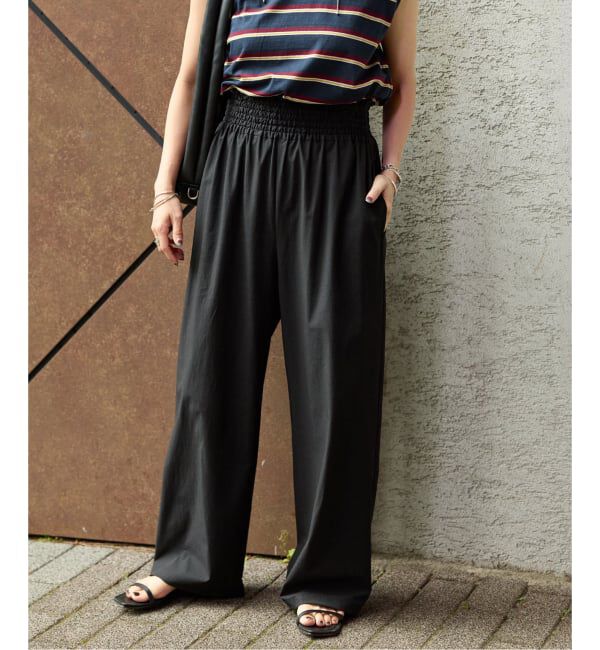 JOURNAL STANDARD「《追加》【撥水/接触冷感/洗える/UVカット】リネンナイロンストレッチワイドパンツ」|その他|