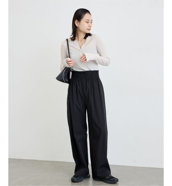 JOURNAL STANDARD「《追加》【撥水/接触冷感/洗える/UVカット】リネンナイロンストレッチワイドパンツ」|その他|