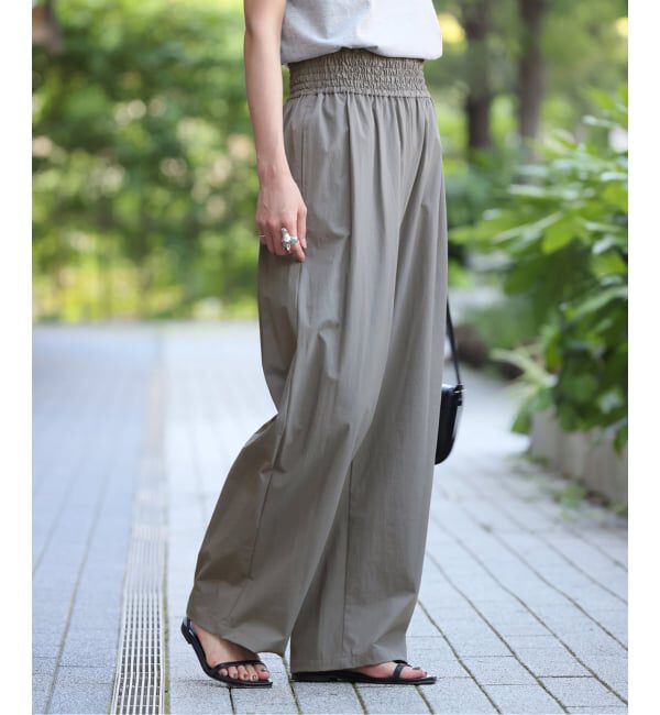 JOURNAL STANDARD「《追加》【撥水/接触冷感/洗える/UVカット】リネンナイロンストレッチワイドパンツ」|その他|