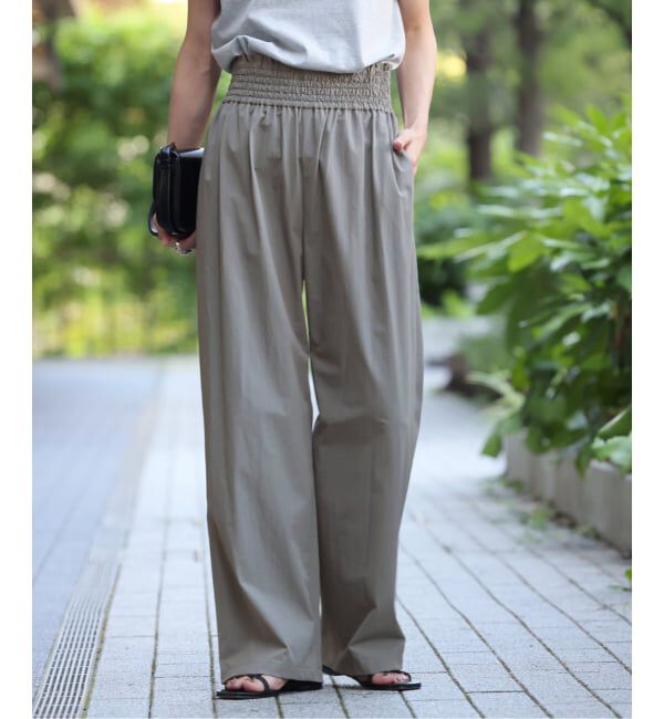 JOURNAL STANDARD「《追加》【撥水/接触冷感/洗える/UVカット】リネンナイロンストレッチワイドパンツ」|その他|