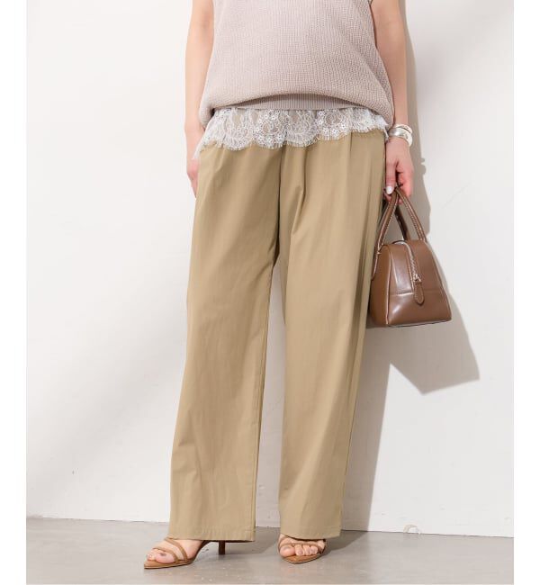 JOURNAL STANDARD「《追加》【撥水/接触冷感/洗える/UVカット】リネンナイロンストレッチワイドパンツ」|その他|