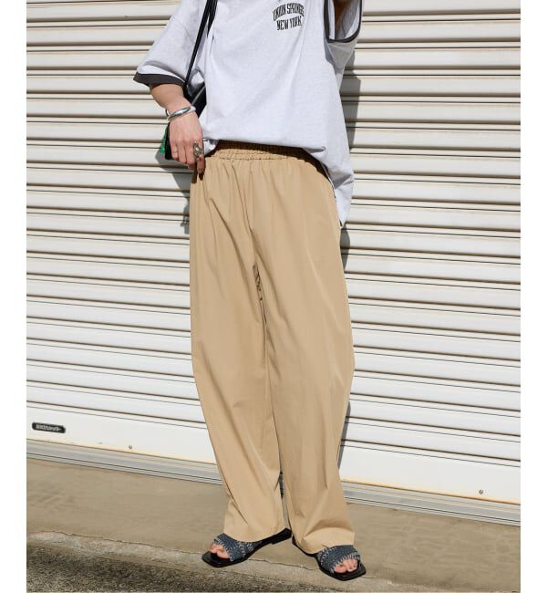 JOURNAL STANDARD「《追加》【撥水/接触冷感/洗える/UVカット】リネンナイロンストレッチワイドパンツ」|その他|