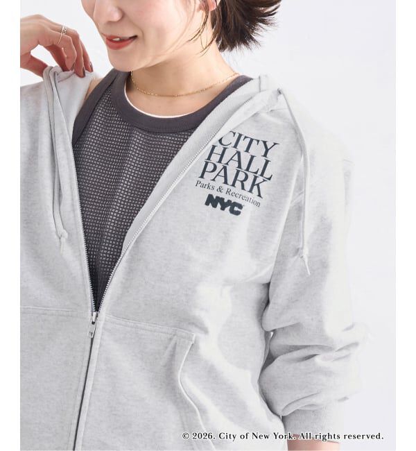 JOURNAL STANDARD「NYC JS ZIP HOODIE」|パーカー|グレーB