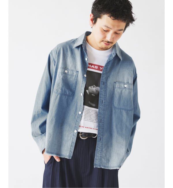 JOURNAL STANDARD relume「シャンブレー アンカット フリンジ シャツ」|シャツ・ブラウス|